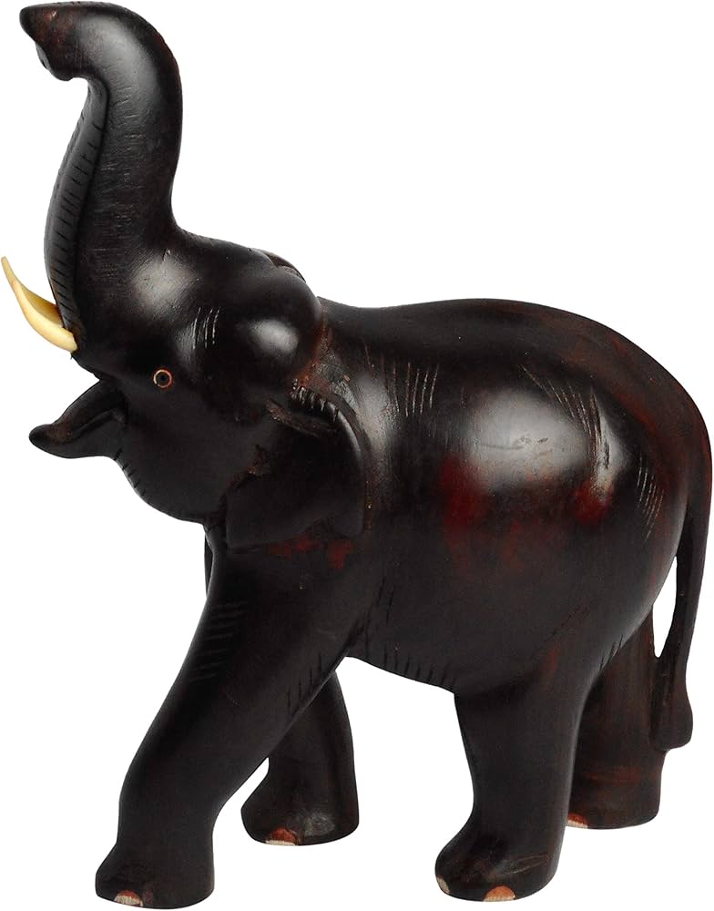 Wooden Elephant Sculpture